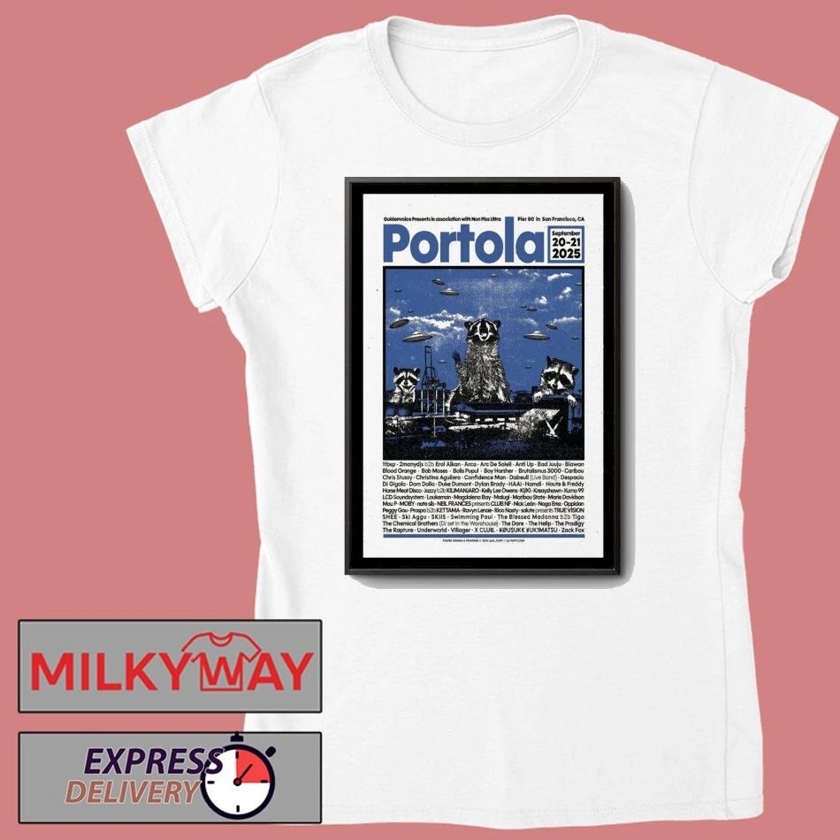 Portola San Francisco, CA Tour 2025 Poster shirt