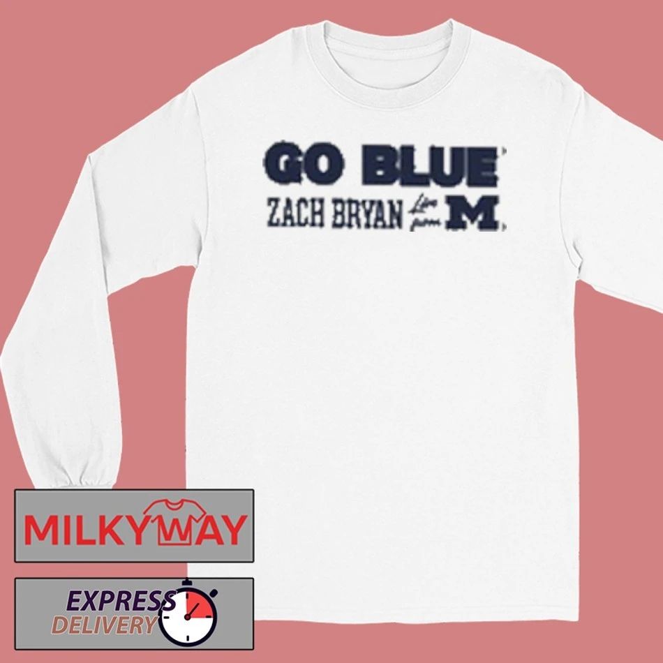 Go Blue Zach Bryan Live at Michigan 2025 shirt