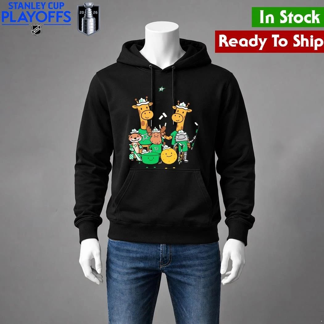 Dallas Stars Cartoon Group Illustration Shirt