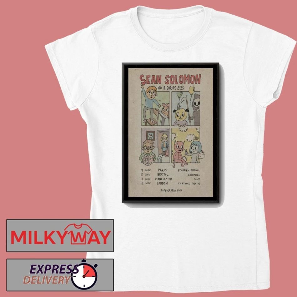 Sean Solomon UK + Europe 2025 Tour Poster shirt