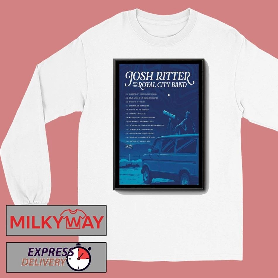 Poster Josh Ritter Tour Sep 2025 shirt