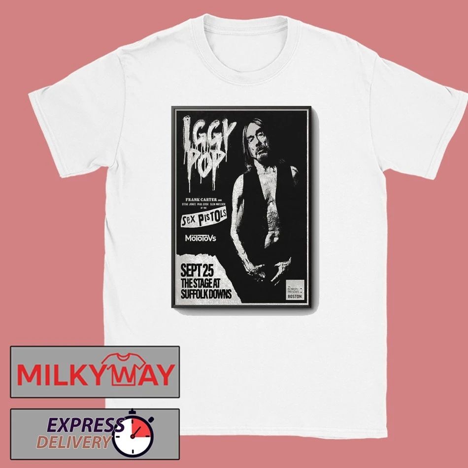 Iggy Pop Boston MA Sept 25 2025 Poster shirt