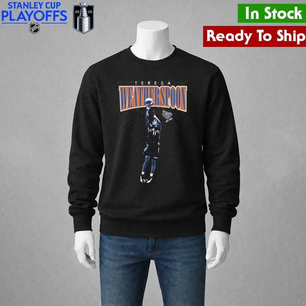 Teresa Weatherspoon New York Liberty Mitchell & Ness Court Origins Player Boyfriend Shirt
