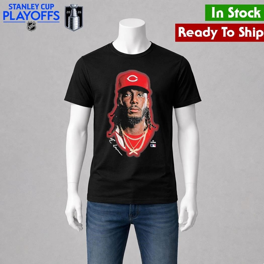 Cincinnati Reds Elly De La Cruz Outerstuff Black Headliner Shirt