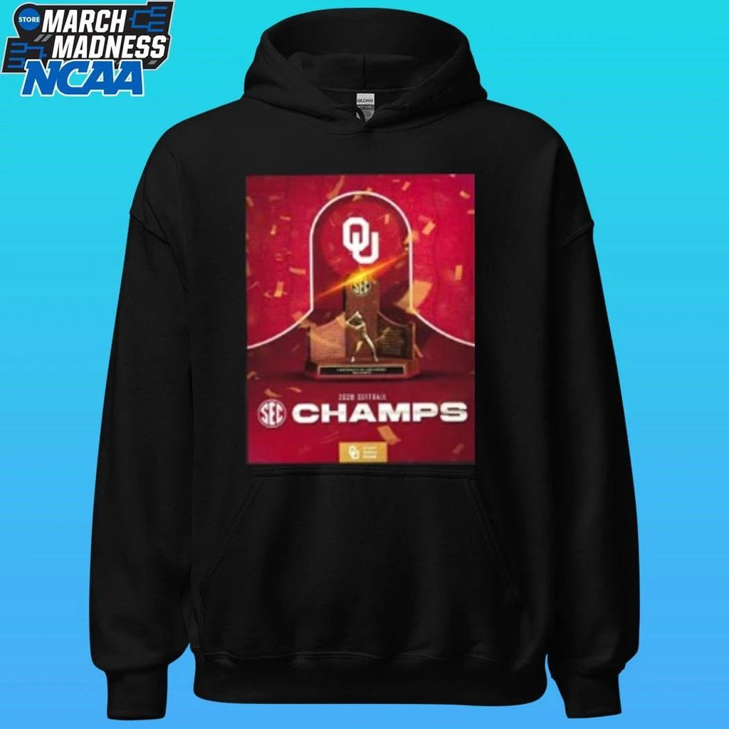 2026 Softball Champions Oklahoma Sooners 2026 Sec Regular Season Champions Black Shirt