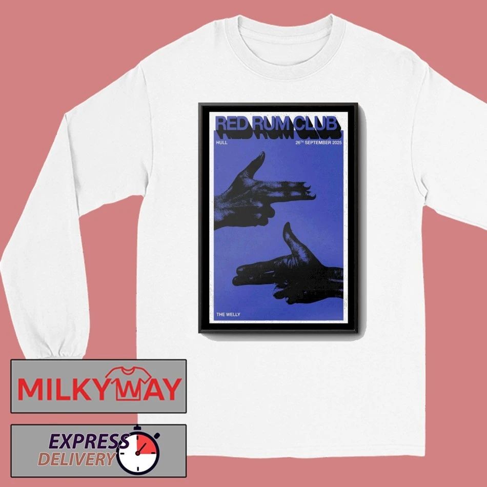 Red Rum Club Tour Hull 2025 Poster shirt