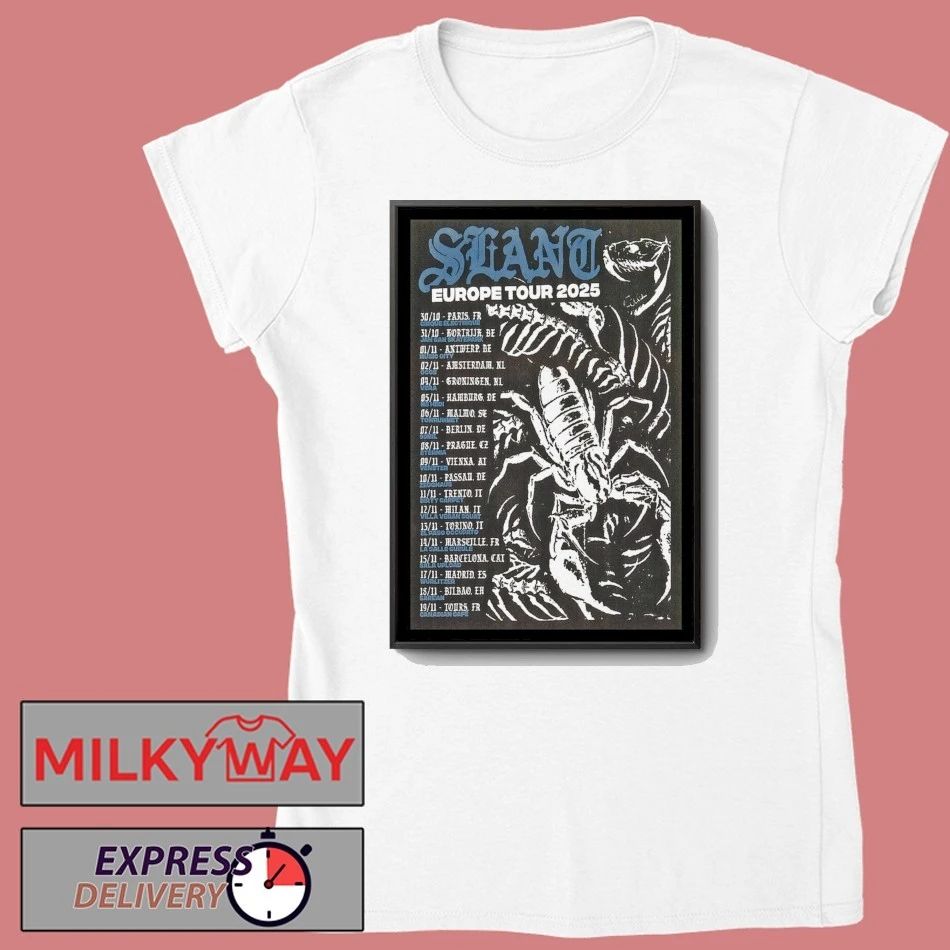 Poster Slant Tour European 2025 shirt