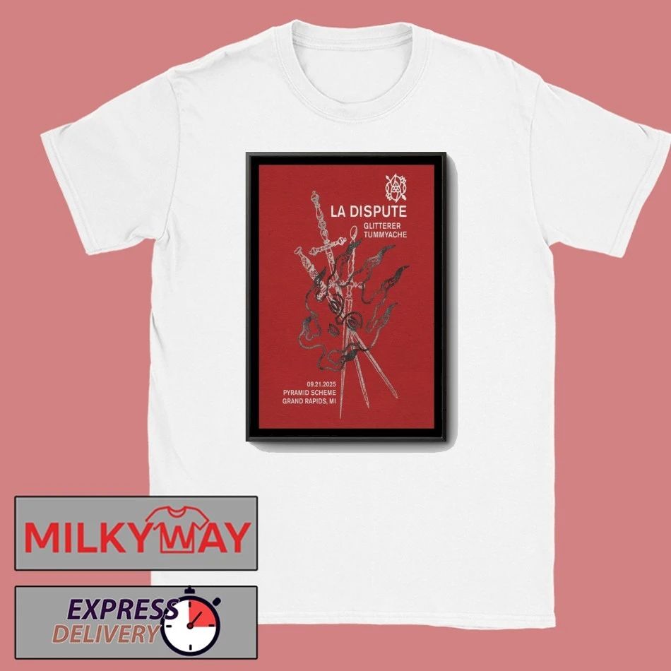 La Dispute Sep 21, 2025 Pyramid Scheme, Grand Rapids, MI Poster shirt