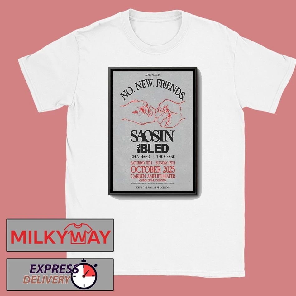 Saosin Oct 11-12 2025 Garden Amp In Garden Grove CA Poster shirt