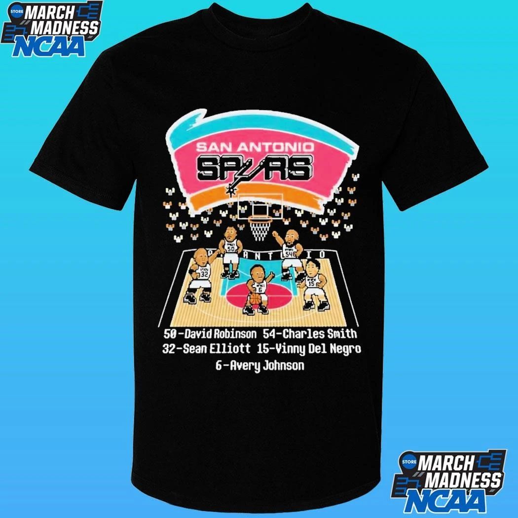 San Antonio Spurs Caricature 8 Bit Shirt