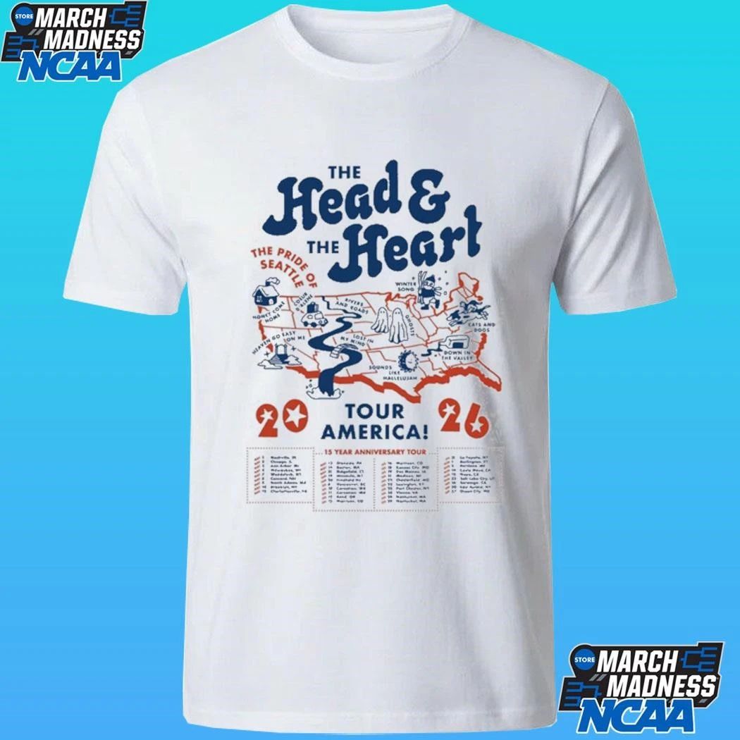 The Head And The Heart Map Tour 2026 Shirt