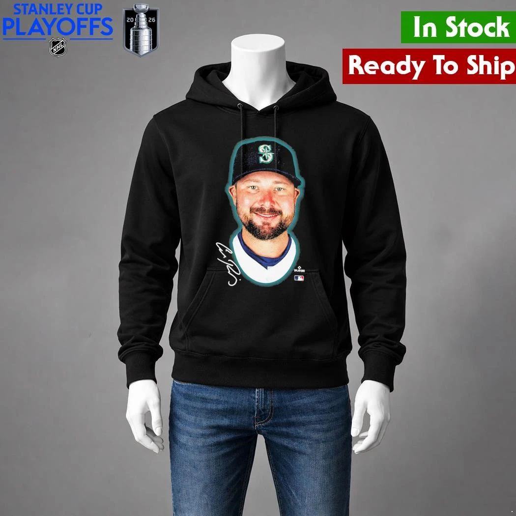 Seattle Mariners Cal Raleigh Outerstuff Black Headliner Shirt