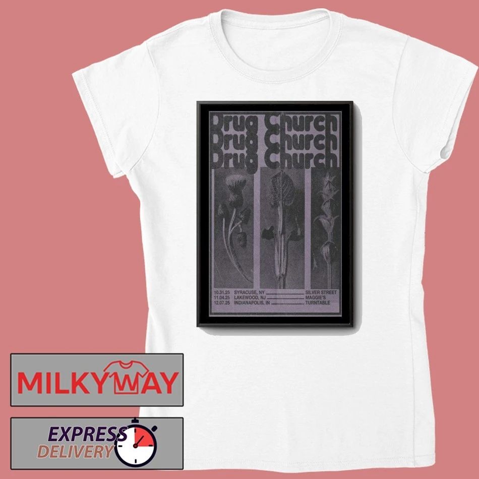Drug Church Tour Europe & UK Tour 2025 Poster shirt