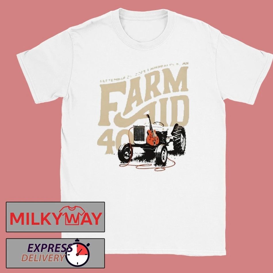 Farm Aid 40 Tractor Amp Shirt