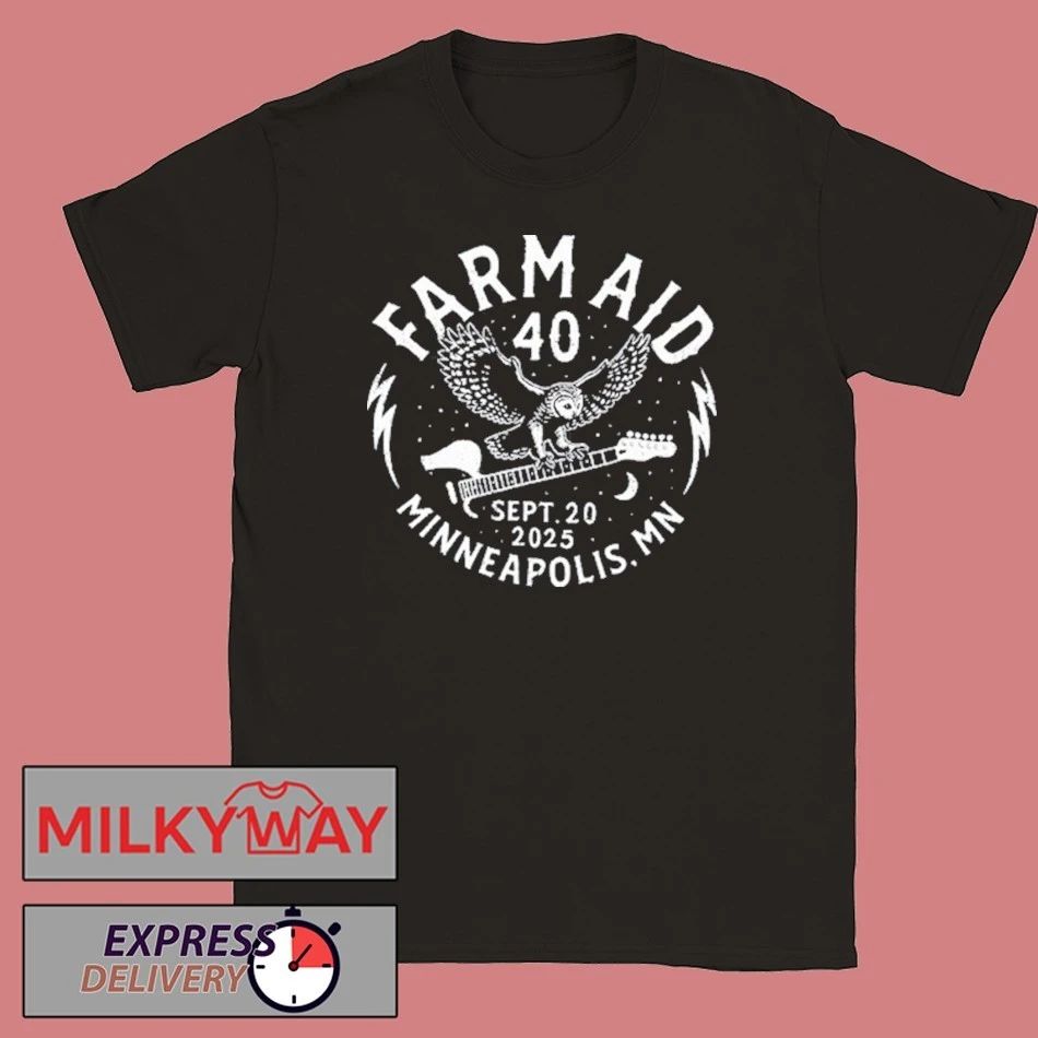 Farm Aid 40 Barn Owl T-Shirt