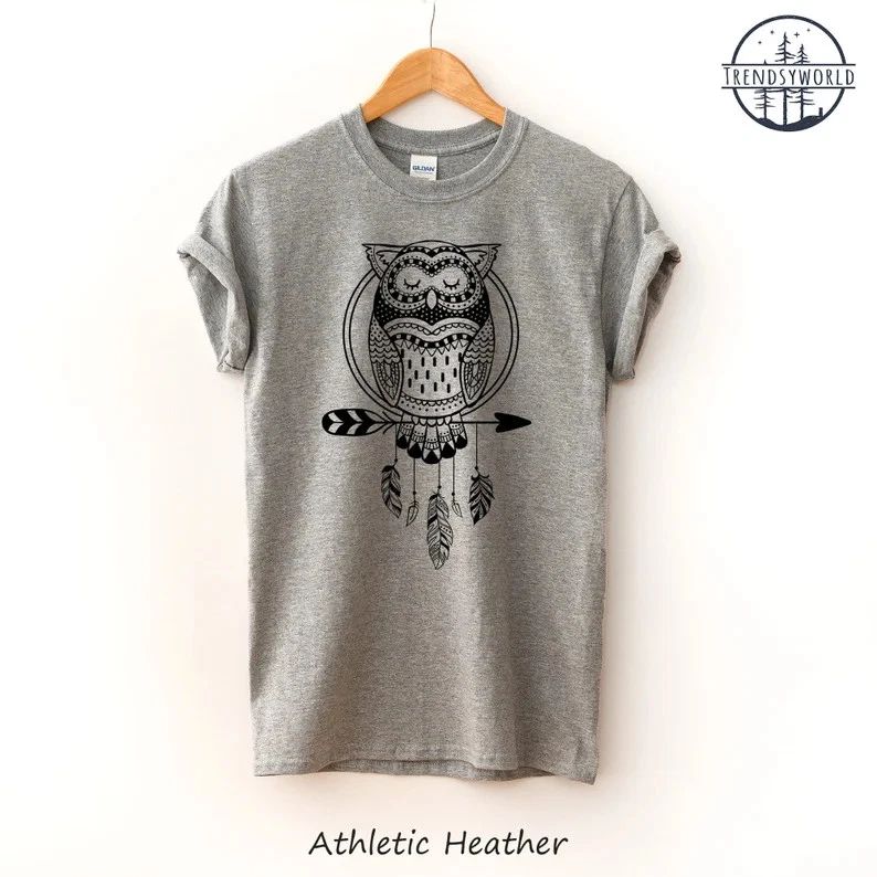 Spiritual Owl Spirit Animal Boho Comfort Tee
