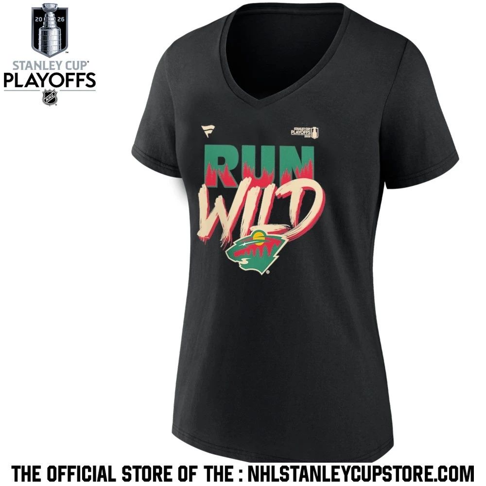 Minnesota Wild Black 2026 Stanley Cup Playoffs Slogan Shirt