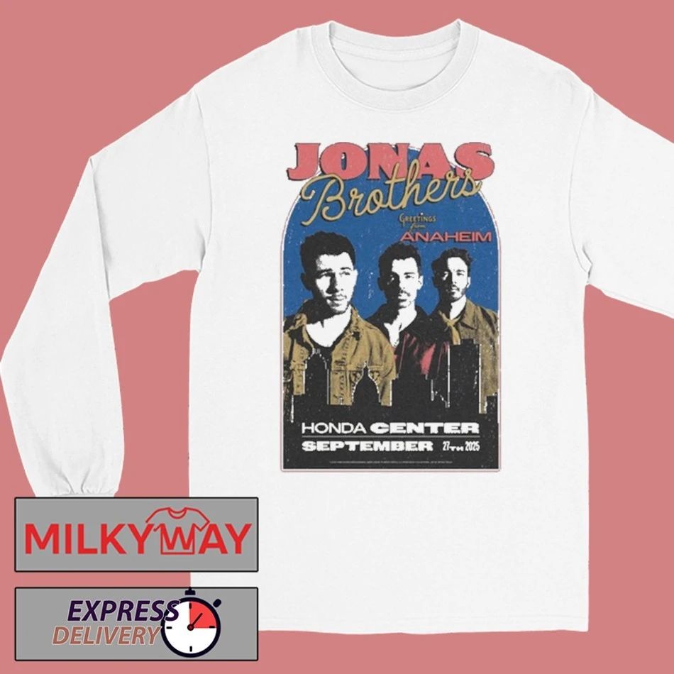 Jonas Brothers Sept 27 2025 Honda Center Anaheim, CA shirt