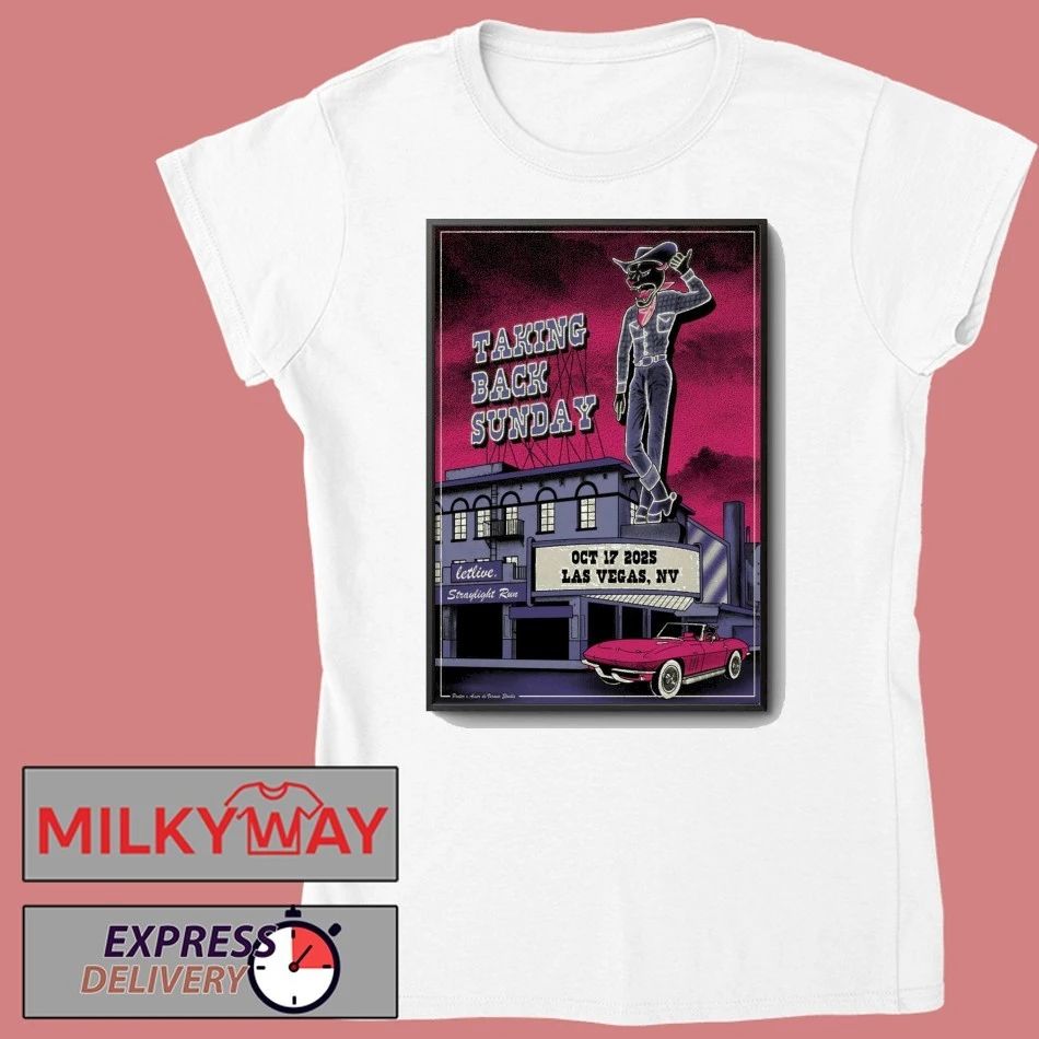 Taking Back Sunday Oct 17 2025 Fontainebleau Las Vegas, NV Poster shirt