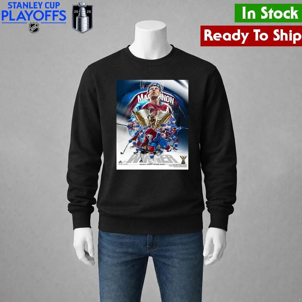 Nathan Mackinnon 2026 Rocket Richard Trophy Winner Shirt