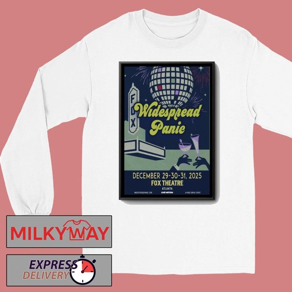 Widespread Panic Dec 29 2025 Concert Poster shirt