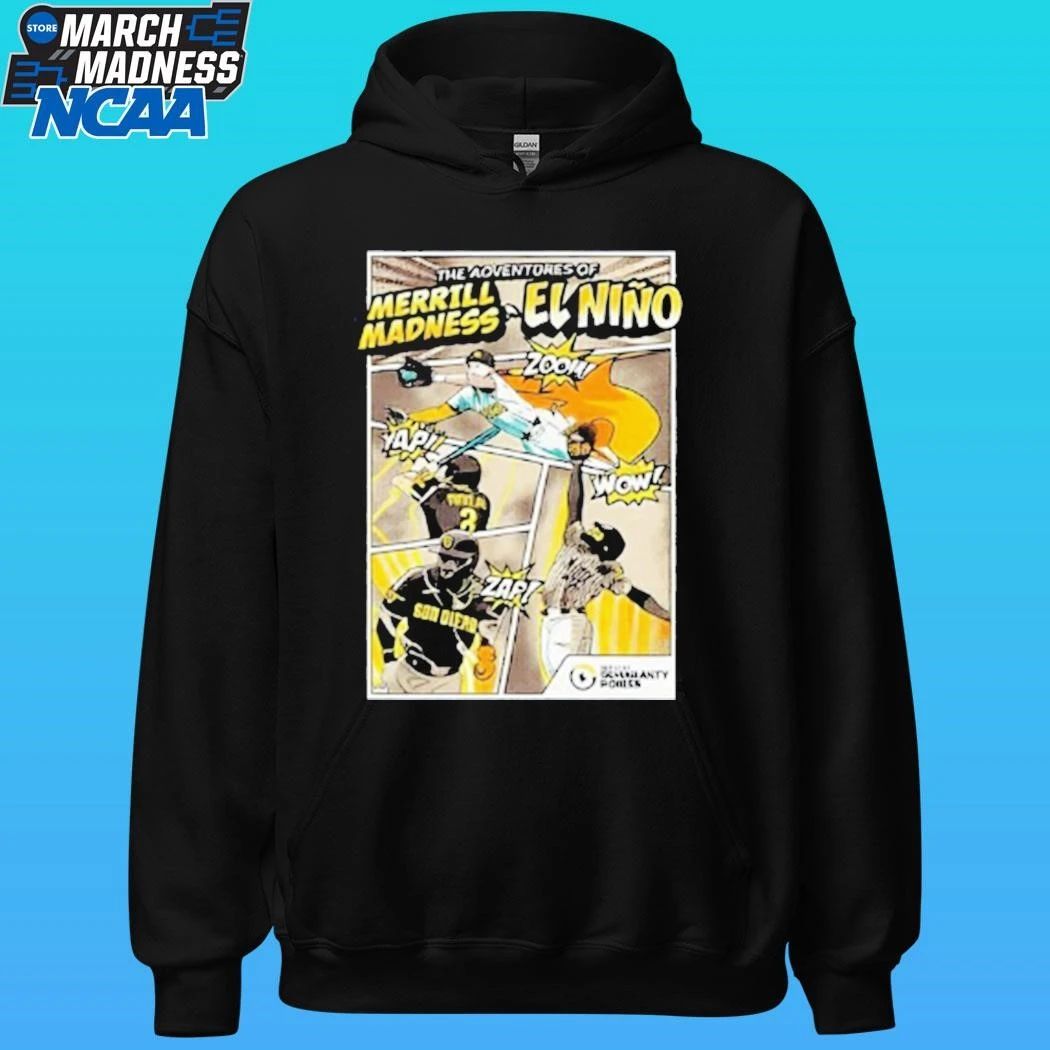 2026 Sd Padres Superhero Merrill Madness El Nino Shirt