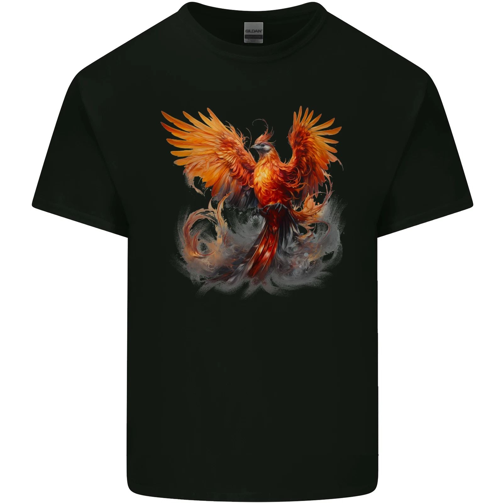 A Fantasy Phoenix Mens Cotton T-Shirt Tee Top