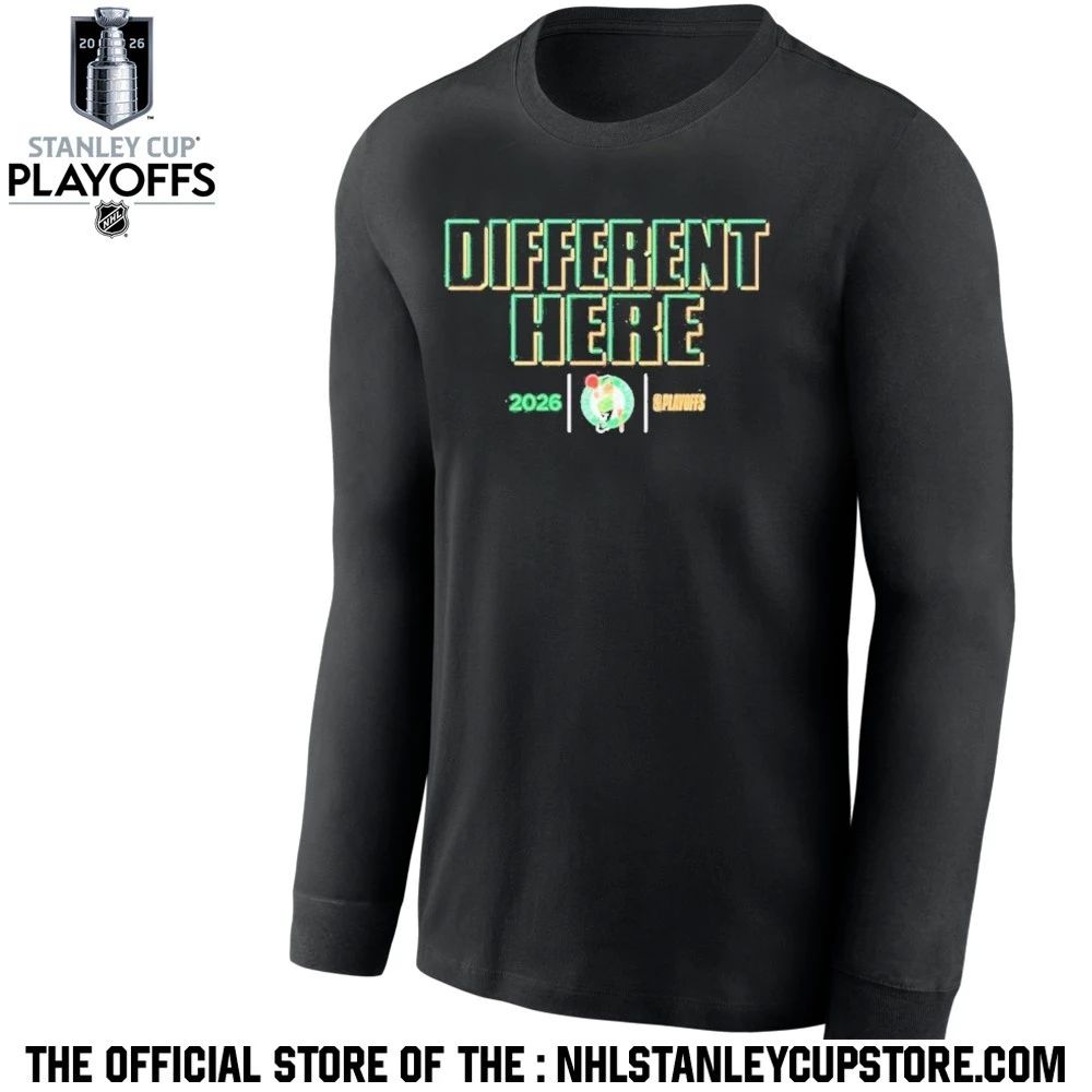 Boston Celtics Different Here 2026 Nba Playoffs Shirt