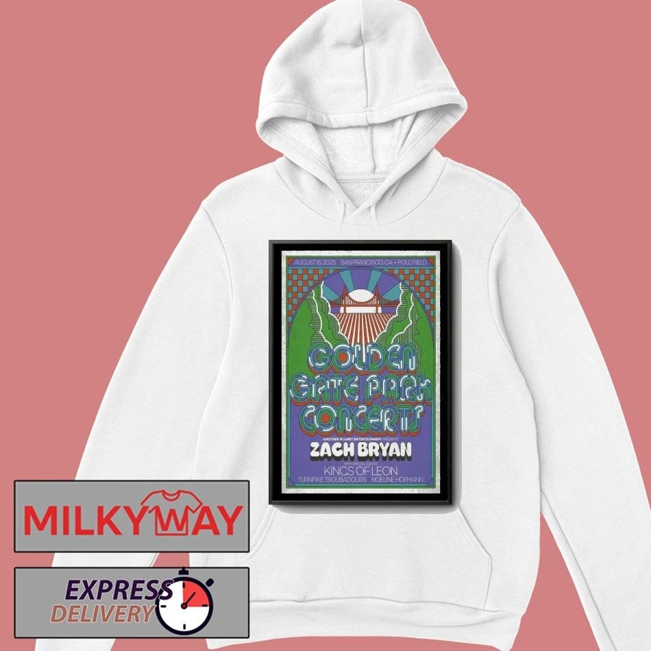 Zach Bryan & Kings Of Leon Event Golden Gate Park Show 2025 Poster shirt