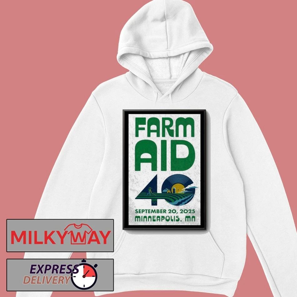 Farm Aid 40 September 20, 2025 Minneapolis, MN Poster shirt