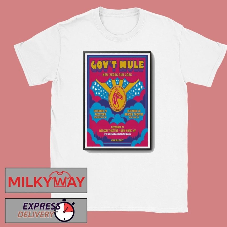 Gov’t Mule Dec 28 2025 Proctors Schenectady NY Poster shirt