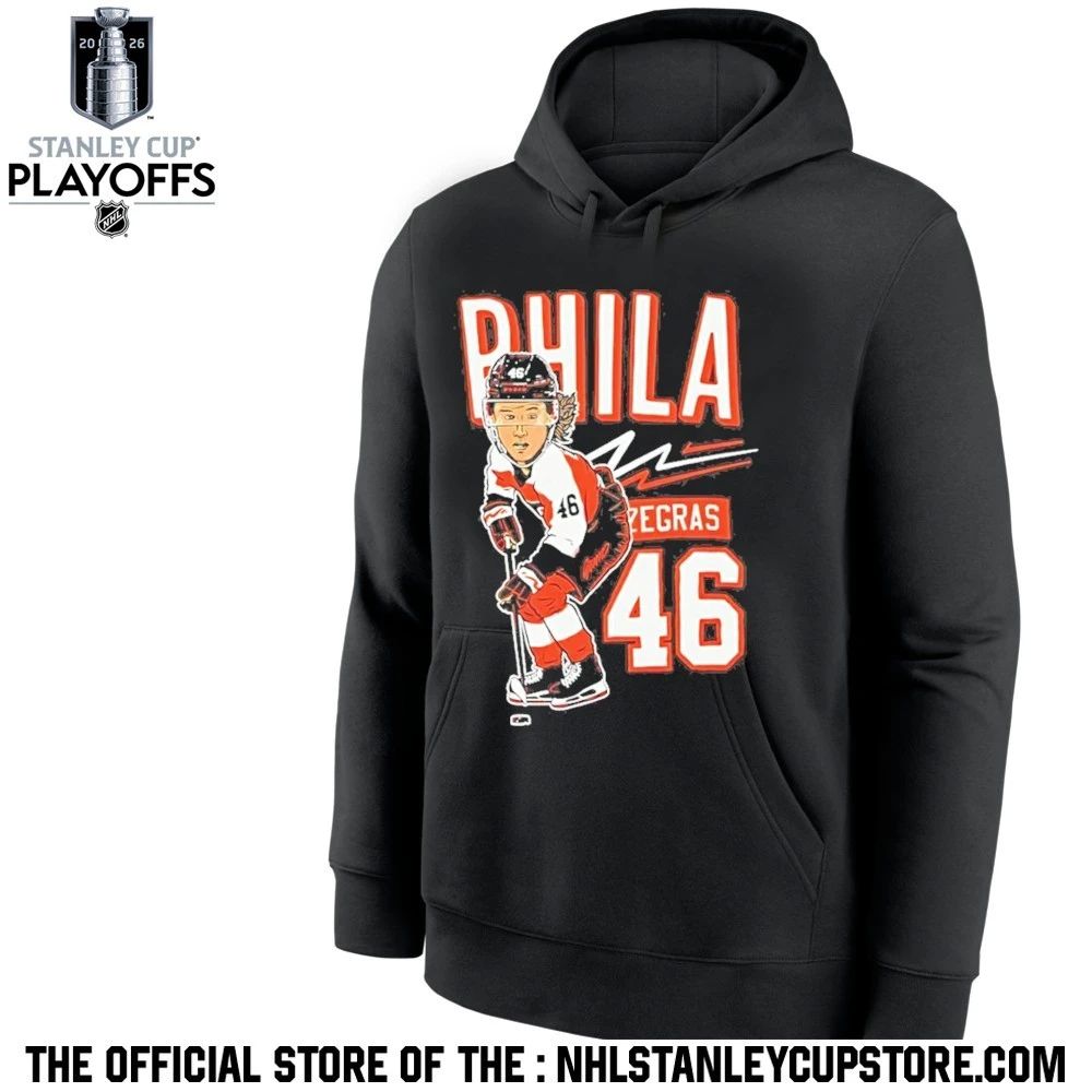 Trevor Zegras Caricature 46 Philadelphia Flyers Nhl Hockey 2026 Shirt