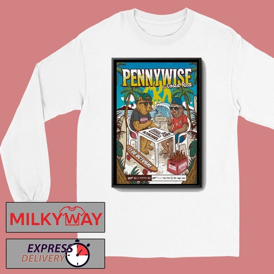 Pennywise Punk Rock Band Poster shirt