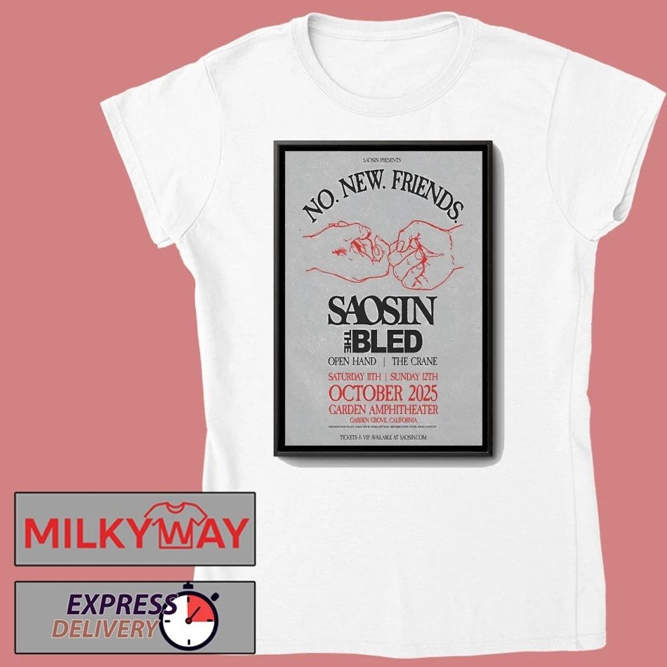 Saosin Oct 11-12 2025 Garden Amp In Garden Grove CA Poster shirt