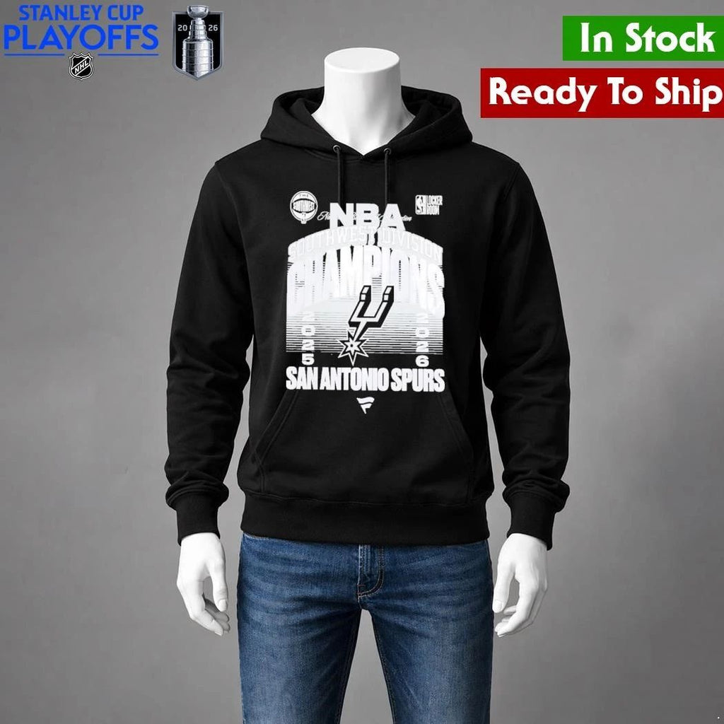 NBA Southwest Division Champions 2025 2026 San Antonio Spurs Locker Room Shirt