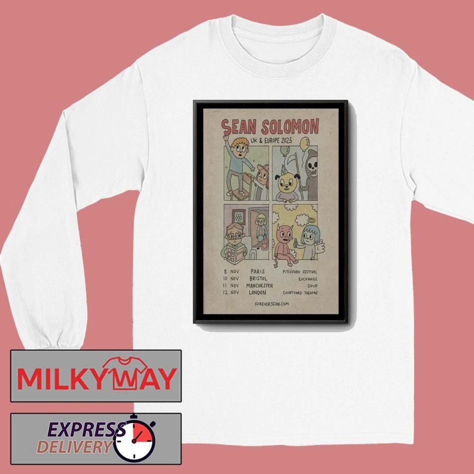 Sean Solomon UK + Europe 2025 Tour Poster shirt