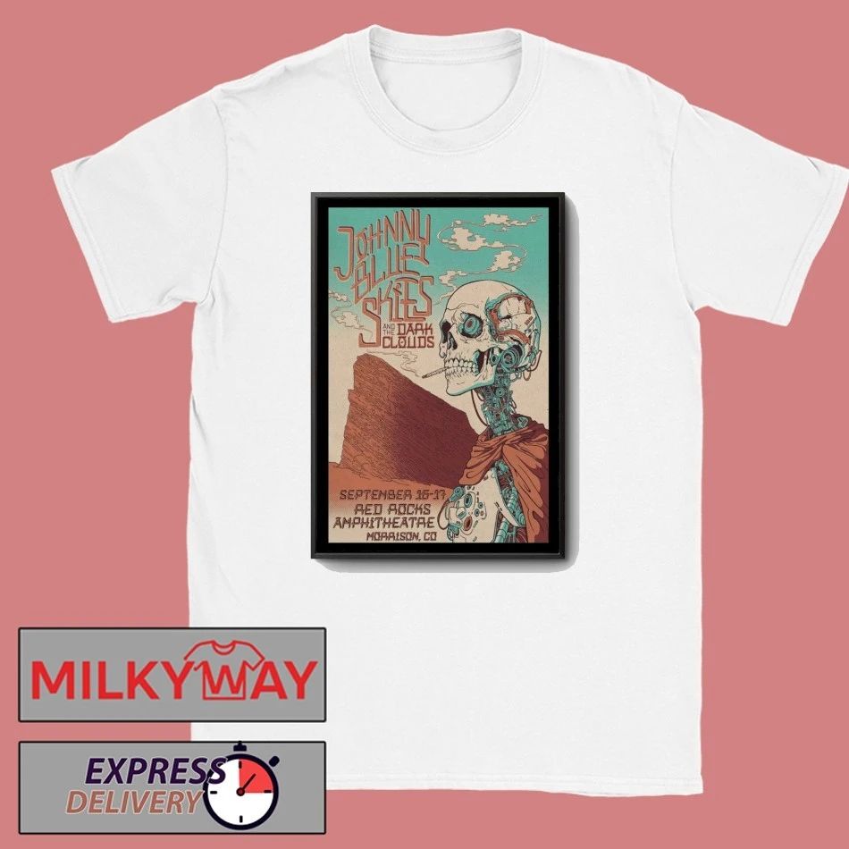 Johnny Blue Skies Concert Red Rocks Morrison, CO September 17, 2025 Poster shirt
