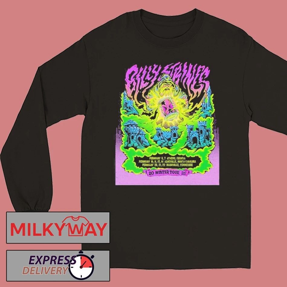 Billy Strings 2026 Winter Tour Schedule Tour shirt