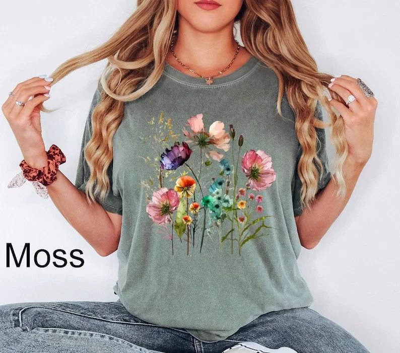 Soft Boho Cottagecore Comfort Tee Shirt Aesthetic Style Gift