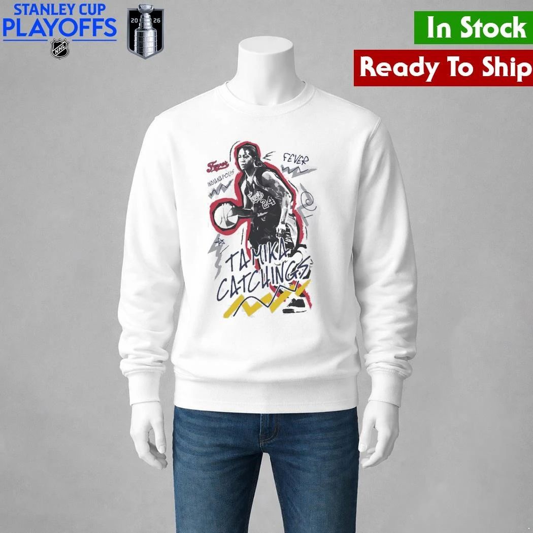 Tamika Catchings Indiana Fever Mitchell & Ness Court Origins Chalked Up Shirt