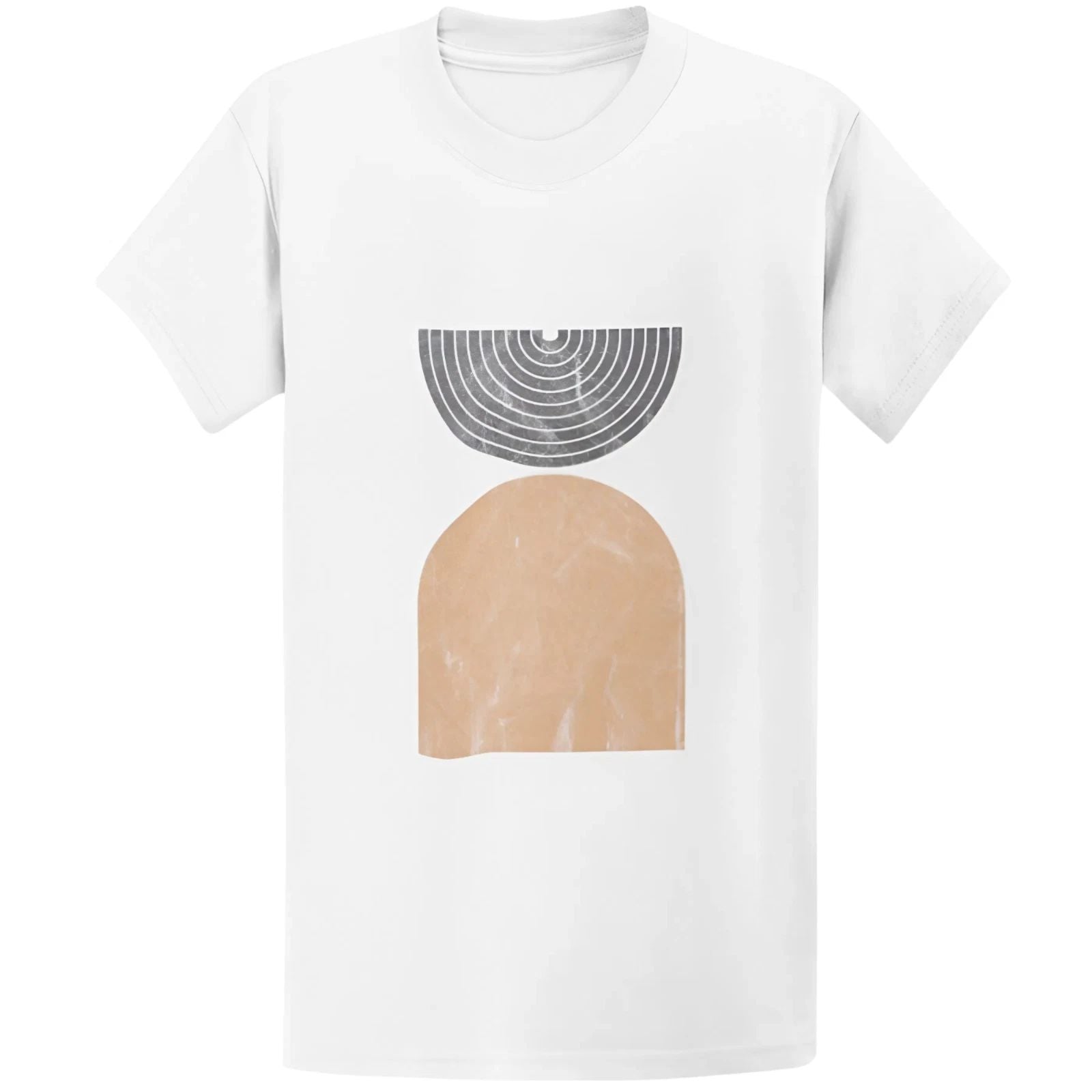 Gildan 5000 Modern Abstract Boho Minimalist T-Shirt - Graphic Aesthetic Gift Tee