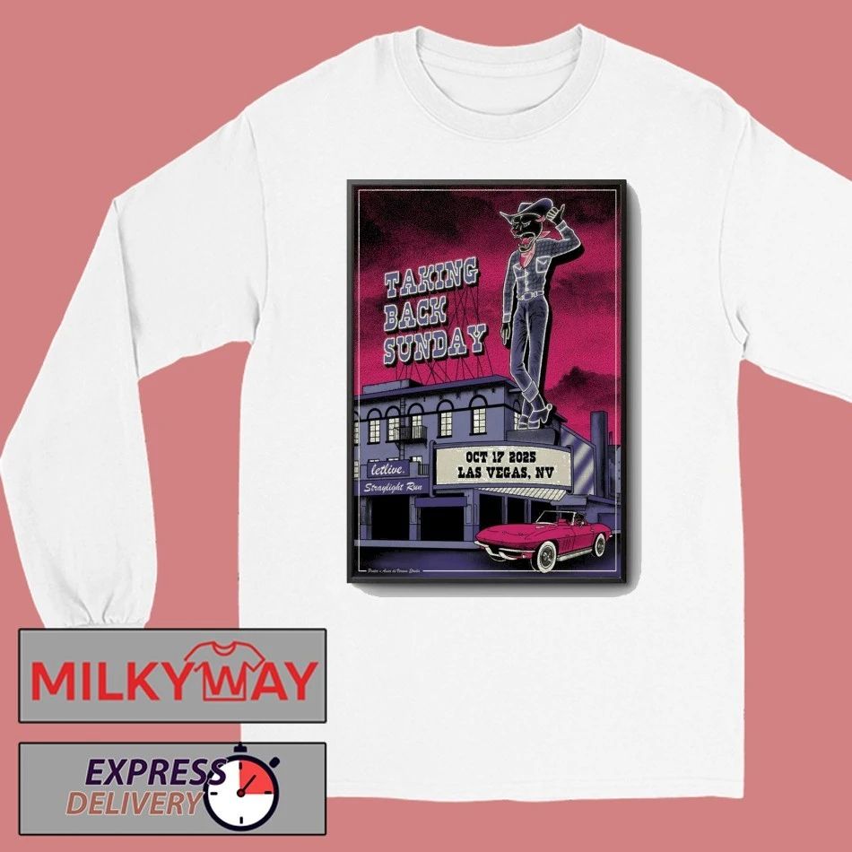 Taking Back Sunday Oct 17 2025 Fontainebleau Las Vegas, NV Poster shirt