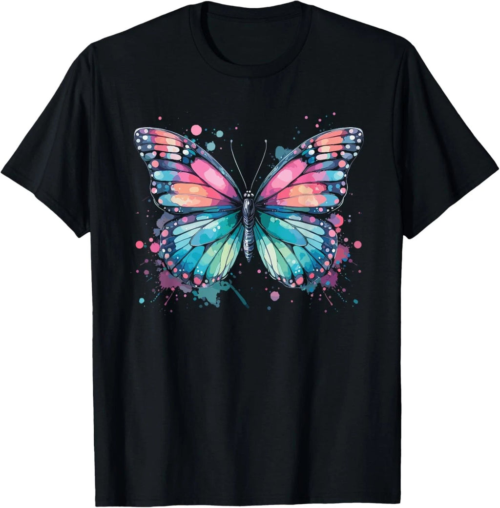 Butterfly Watercolor Design – Boho Aesthetic Art T-Shirt