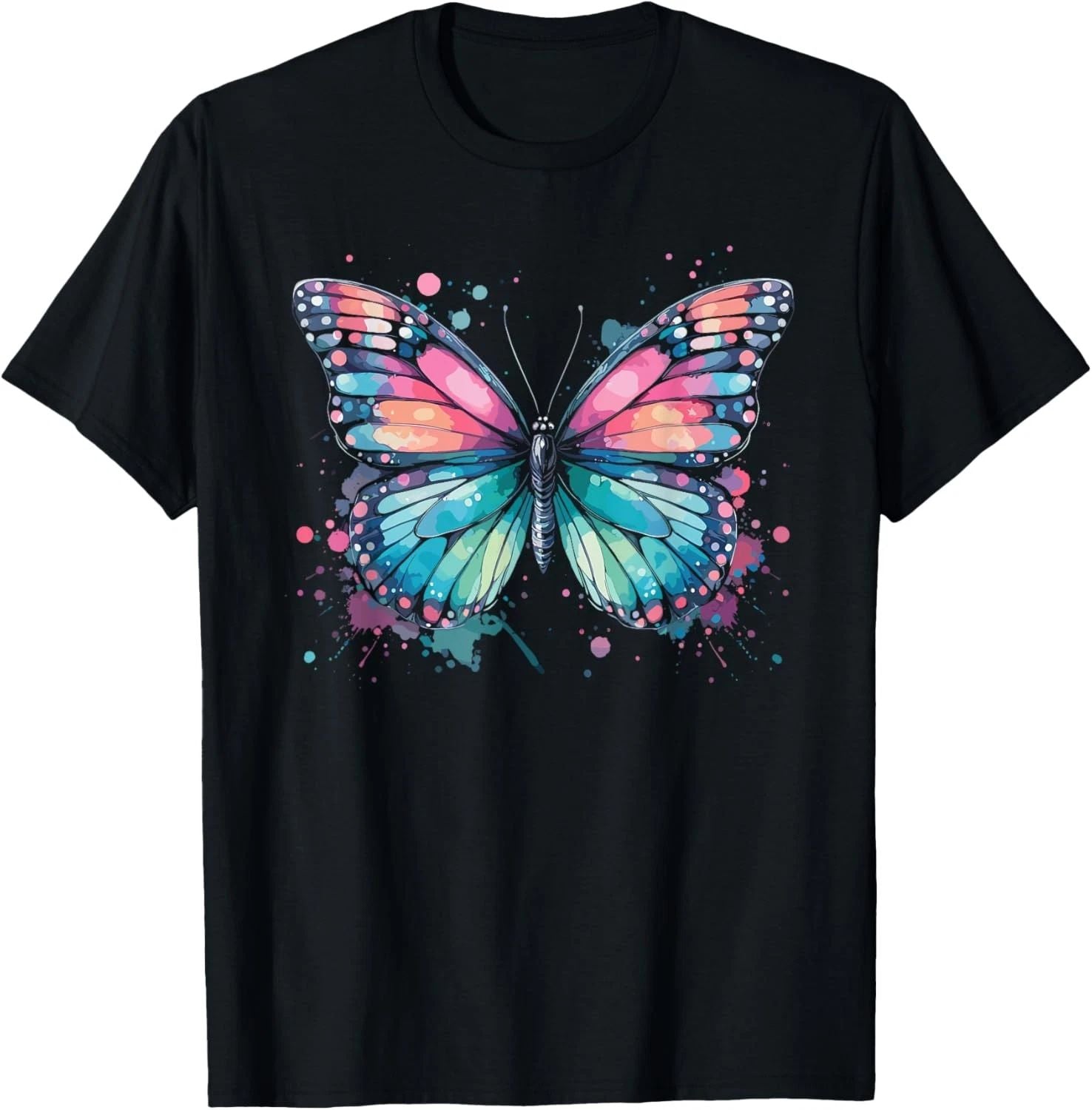 Butterfly Watercolor Design – Boho Aesthetic Art T-Shirt
