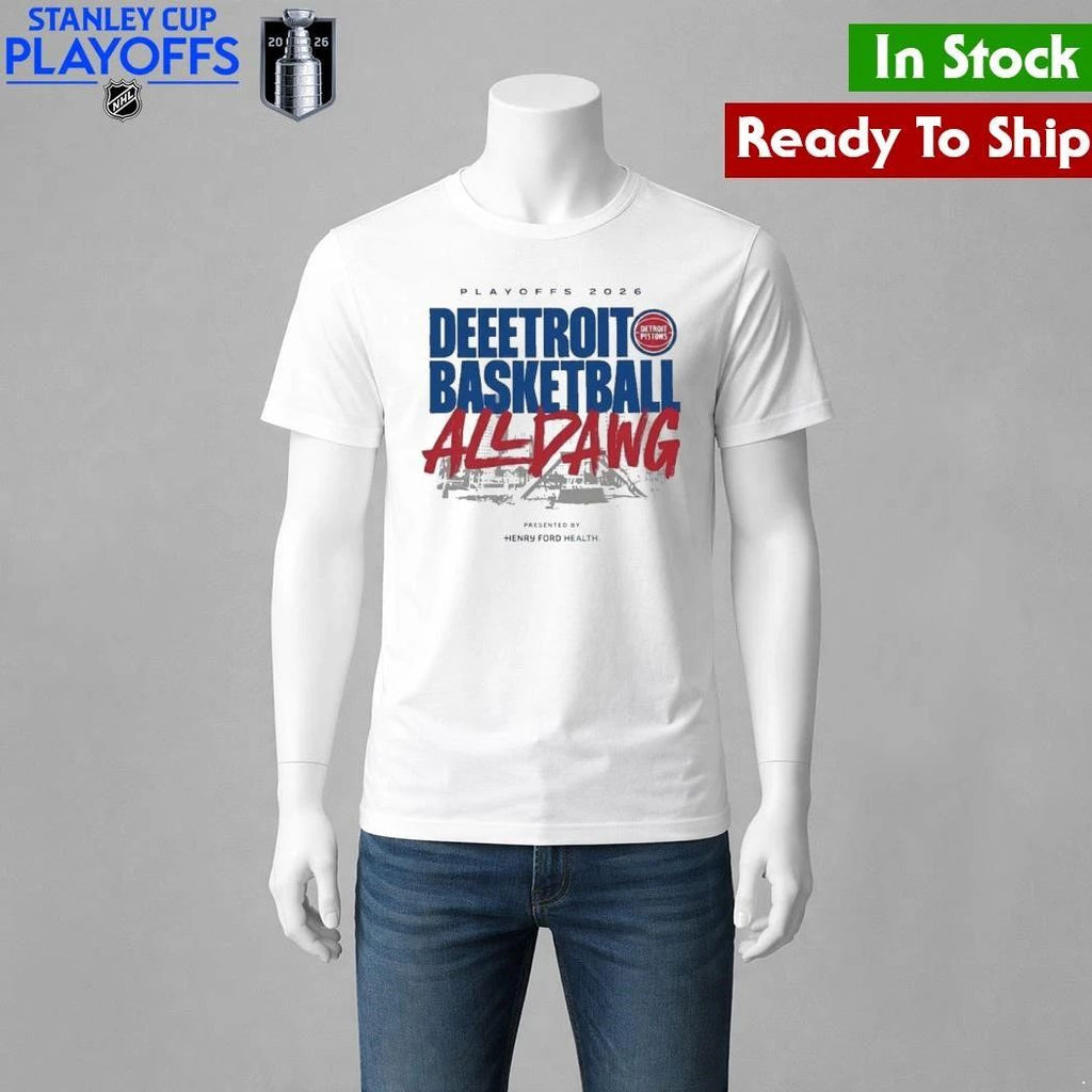 Detroit Pistons 2026 Playoffs Deeetroit Basketball All Dawg Shirt