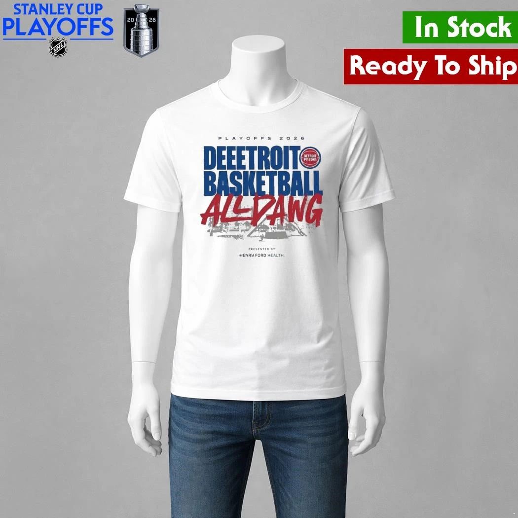 Detroit Pistons 2026 Playoffs Deeetroit Basketball All Dawg Shirt