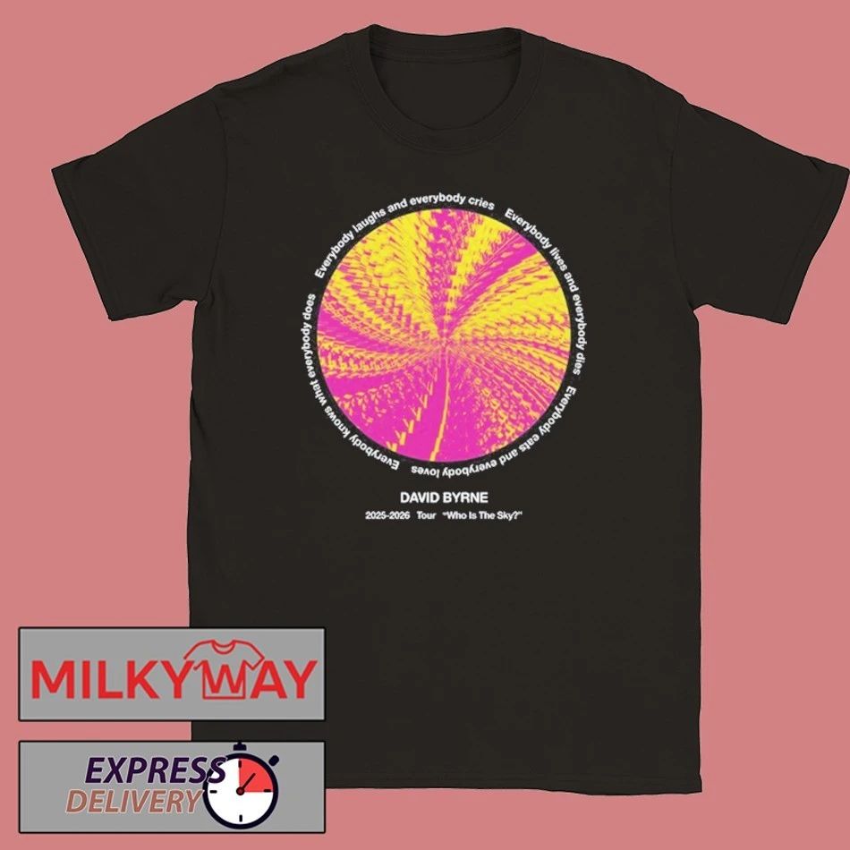 2025-2026 David Byrne Who Is The Sky Tour shirt