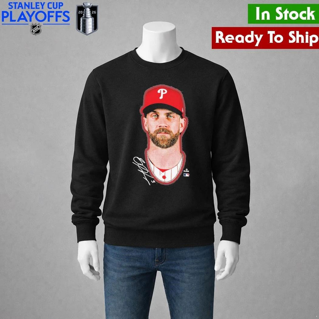 Philadelphia Phillies Bryce Harper Outerstuff Black Headliner Shirt