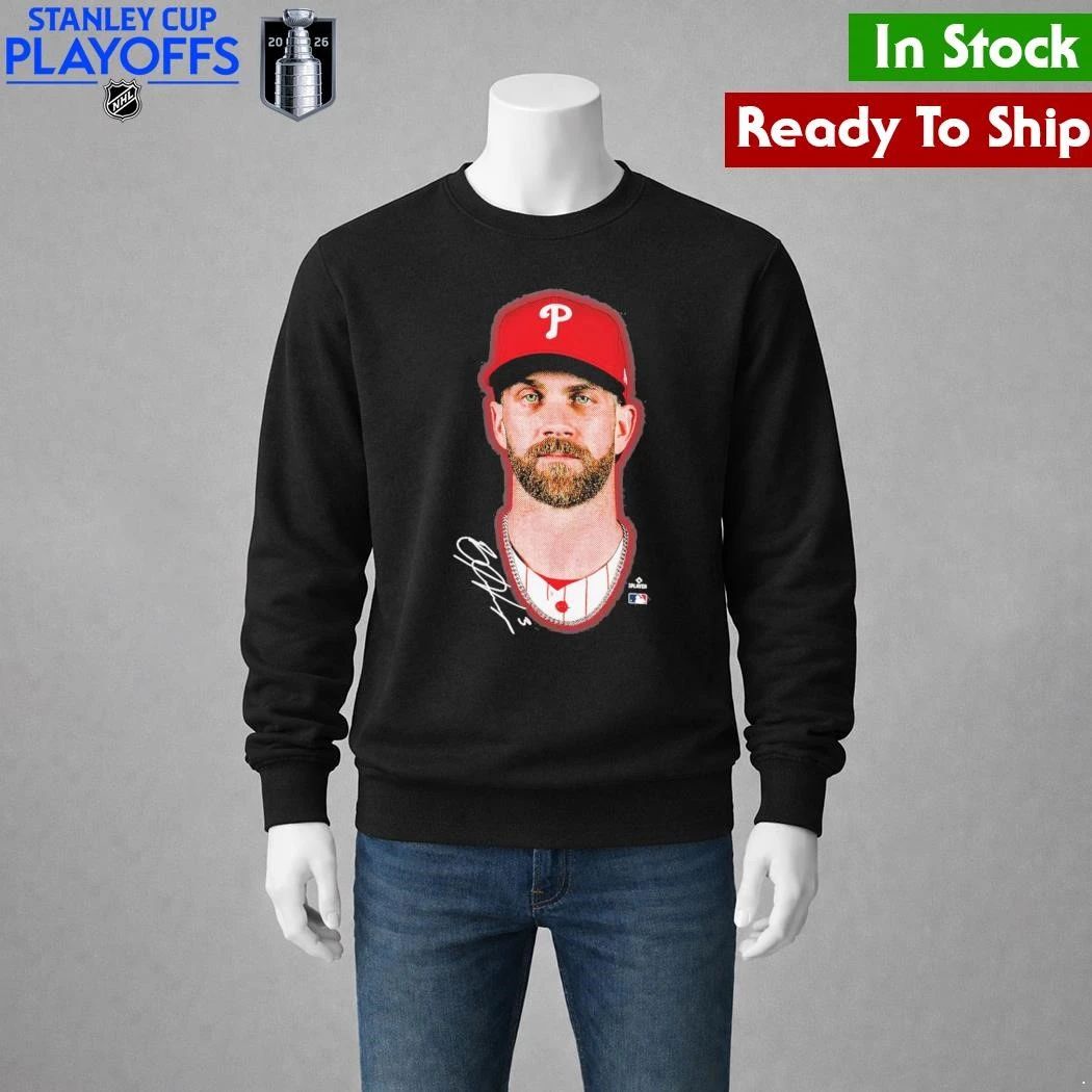 Philadelphia Phillies Bryce Harper Outerstuff Black Headliner Shirt