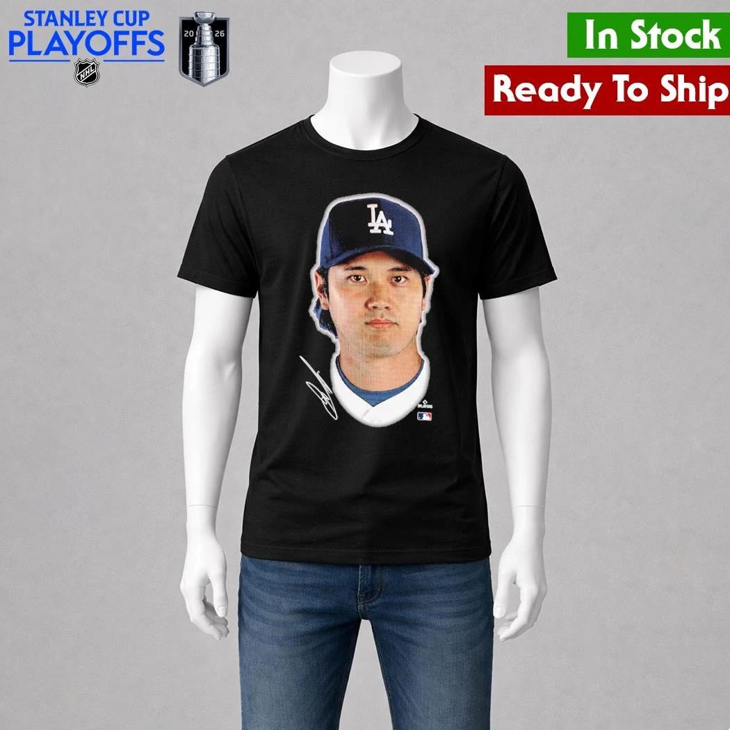 Los Angeles Dodgers Shohei Ohtani Outerstuff Black Headliner Shirt